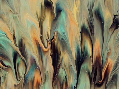 Abstract representation of fluid motion and light